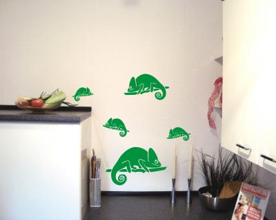 Wandtattoo Comic Chamleon auf Ast Creativ-Set - Ansicht 2
