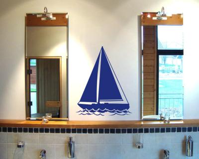 Segelyacht Wandtattoo