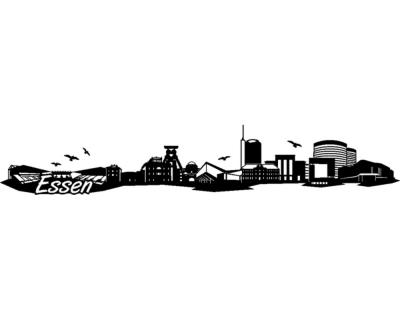 Wandtattoo Essen Skyline - Ansicht 1