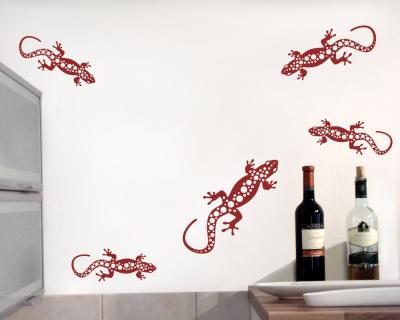 Wandtattoo gepunktete Geckos Creativ-Set - Ansicht 2
