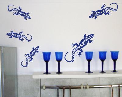 Wandtattoo gepunktete Geckos Creativ-Set