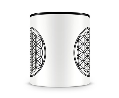 Tasse mit dem Motiv Blume des Lebens - Ansicht 2