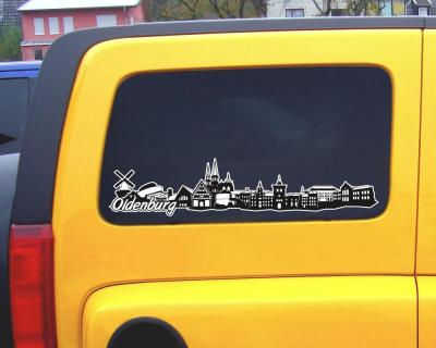 Oldenburg Skyline Autoaufkleber - Ansicht 2