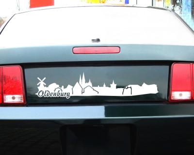 Oldenburg Aufkleber Skyline