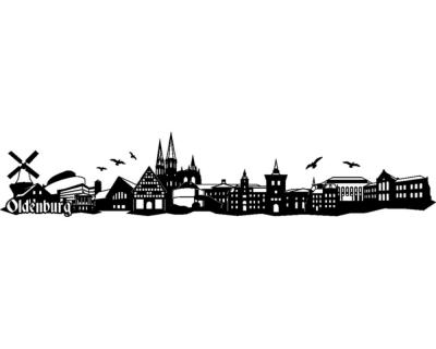 Wandtattoo Oldenburg Skyline