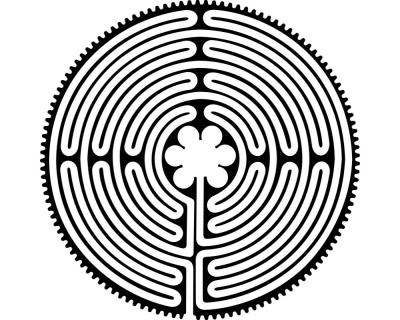 Aufkleber Labyrinth von Chartres - Ansicht 1