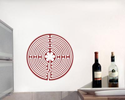 Wandtattoo Labyrinth von Chartres - Ansicht 3
