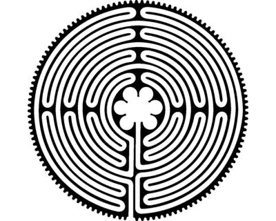 Wandtattoo Labyrinth von Chartres