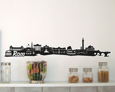 Rom Skyline Wandtattoo