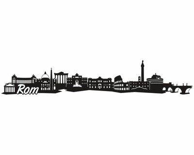 Rom Skyline Wandtattoo