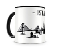 Tasse Istanbul Skyline Tasse Modellnummer  schwarz/schwarz