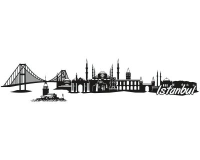 Istanbul Skyline Autoaufkleber