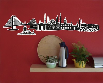 Istanbul Skyline Wandtattoo