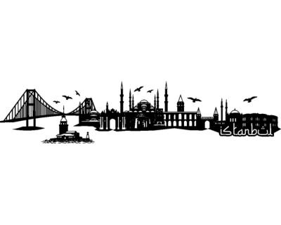 Wandtattoo Istanbul Skyline - Ansicht 1
