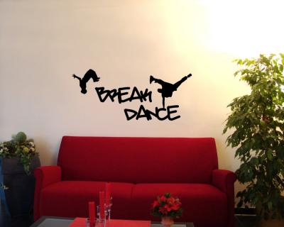 Breakdance Wandtattoo