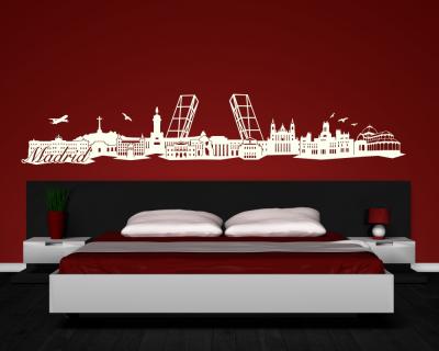 Wandtattoo Madrid Skyline - Ansicht 2