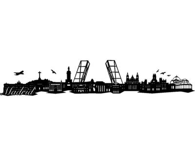 Wandtattoo Madrid Skyline - Ansicht 1