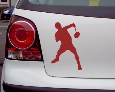 Aufkleber Badmintonspieler Clear - Ansicht 3