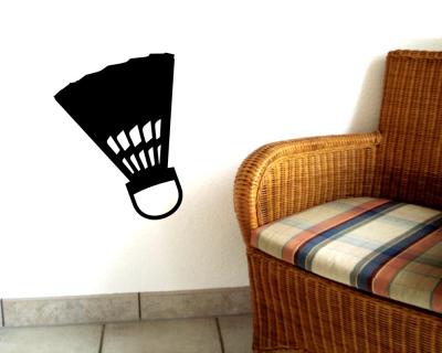 Wandtattoo Badmintonball Federball