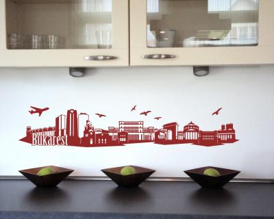 Wandtattoo Bukarest Skyline Wandtattoo