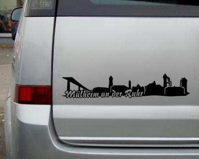 Mlheim an der Ruhr Aufkleber Skyline