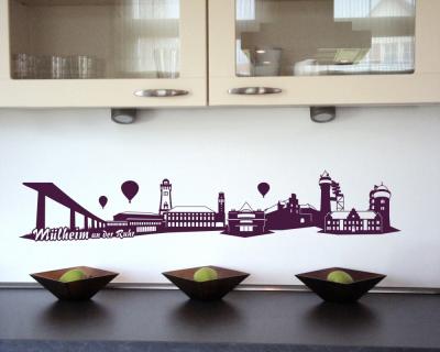 Wandtattoo Mlheim an der Ruhr Skyline