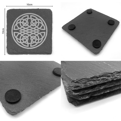 Untersetzer mit Keltischer Kreis Knoten Gravur - Ansicht 5