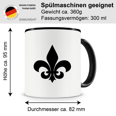 Tasse mit dem Motiv Fleur de Lis - Ansicht 2