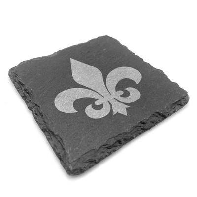 Untersetzer mit Fleur de Lis Gravur - Ansicht 3