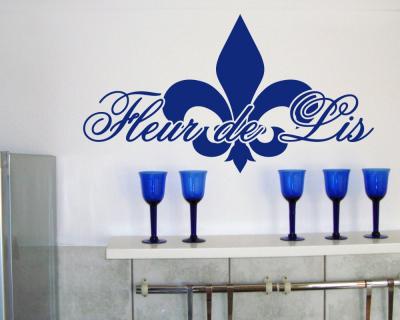 Wandtattoo Fleur de Lis Schriftzug - Ansicht 3