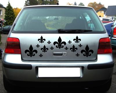 Fleur de lys Creativ-Set Aufkleber