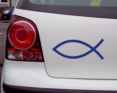 Aufkleber Christenfisch
