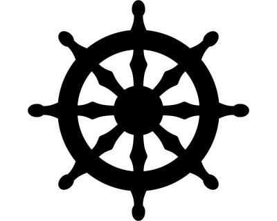 Aufkleber Dharma-Rad Aufkleber