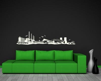 Wolfsburg Skyline Wandtattoo - Ansicht 2
