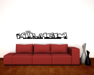 Mlheim an der Ruhr Skyline Wandtattoo - Ansicht 2