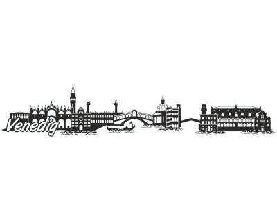 Venedig Skyline Autoaufkleber - Ansicht 1