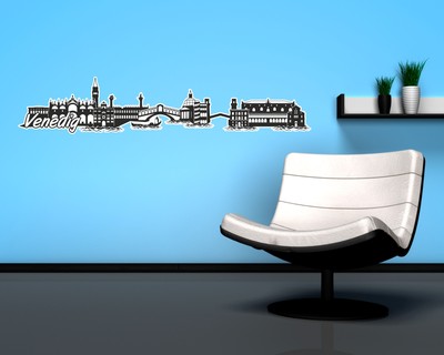 Venedig Skyline Wandtattoo
