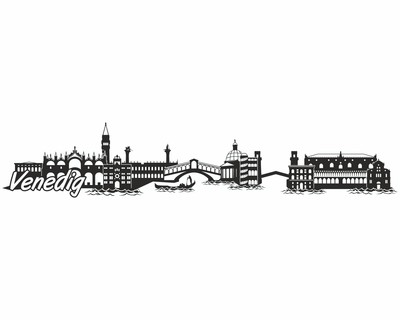 Venedig Skyline Wandtattoo Wandtattoo