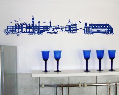 Venedig Skyline Wandtattoo