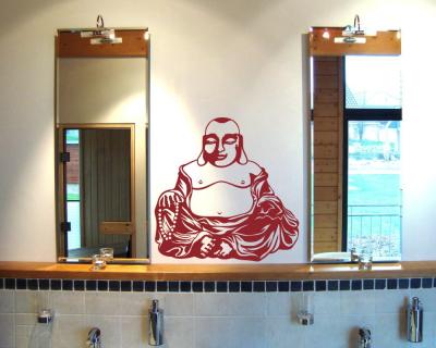 Dicker Buddha Wandtattoo - Ansicht 3