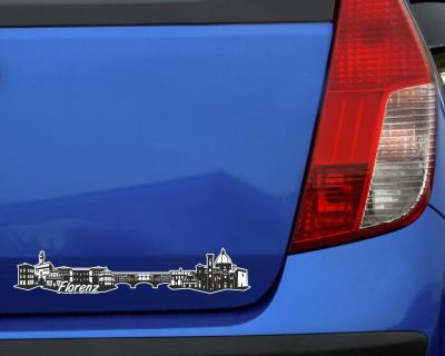Florenz Skyline Autoaufkleber