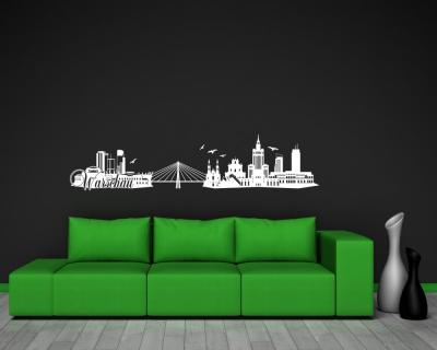 Warschau Skyline Wandtattoo - Ansicht 2
