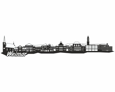 Weimar Skyline Wandtattoo