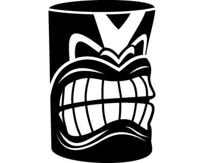 Tiki Wandaufkleber - Ansicht 1