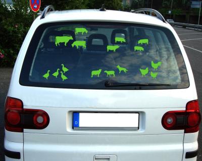 Aufkleber Bauernhoftiere Creativ-Set - Ansicht 2