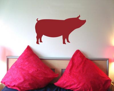 Schwein Wandtattoo
