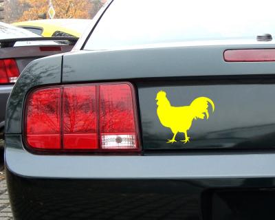 Hahn Autoaufkleber