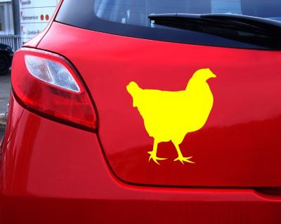 Huhn Autoaufkleber