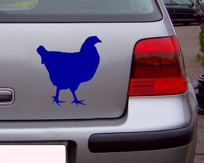 Huhn Autoaufkleber - Ansicht 3