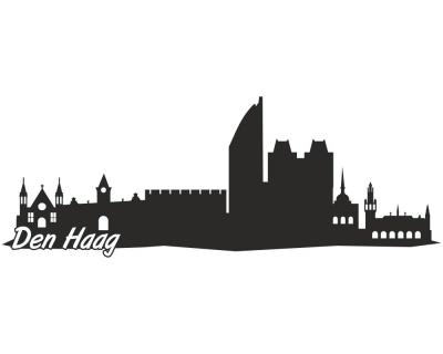 Den Haag Skyline Autoaufkleber - Ansicht 1